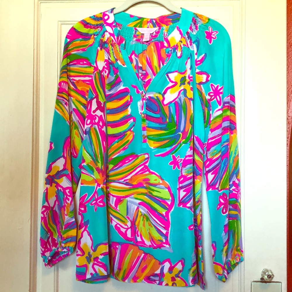 Lilly Pulitzer Elsa Silk Top NWOT